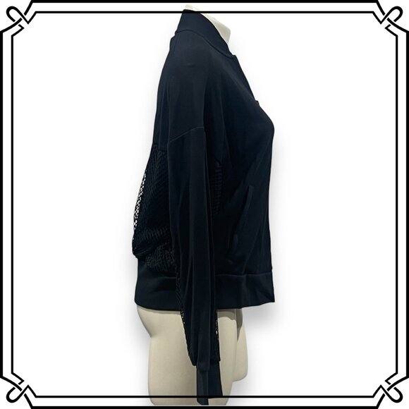 ADIDAS Lightweight Athletic Partial Mesh Bomber Jacket - Size M / NWOT - Picture 7 of 12